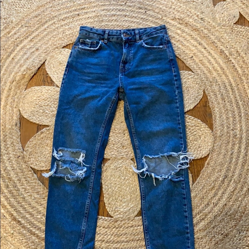 Asos cropped mom jeans